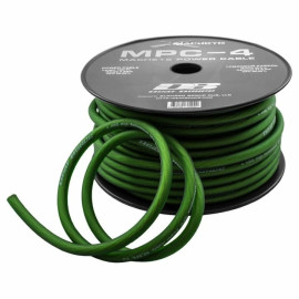 Cablu alimentare Deaf Bonce MPC-4 GA OFC, Metru Liniar / Rola 30m, 20mm2 (4 AWG), Verde Kituri de cablu