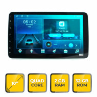 Navigatie Audiosystem universala 10", 2GB Ram, 32GB,1 DIN, 4 core, Android 10.0 DVD Player Auto