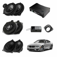 Pachet sistem audio Plug&Play Audison dedicat BMW K4E X4M + Amplificator AP 8.9bit 520W + Conectica dedicata Difuzoare & Amplificatoare 