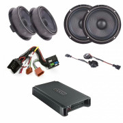 Pachet sistem audio Plug&Play Awave dedicat Volkswagen + Amplificator Car audio