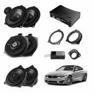 Pachet sistem audio Plug&Play Audison dedicat BMW K4E X4M + Amplificator AP 8.9bit 520W + Conectica dedicata Difuzoare & Amplificatoare 